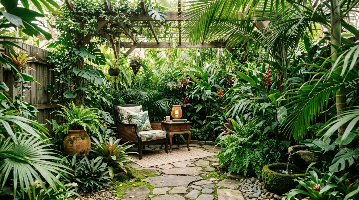 Tiny Backyard Privacy Corner